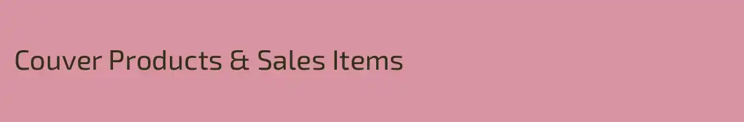 Couver Products & Sales Items
